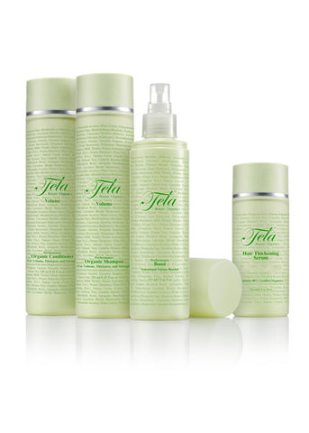 Tela Beauty Organics hair volume set, organic hair volume products