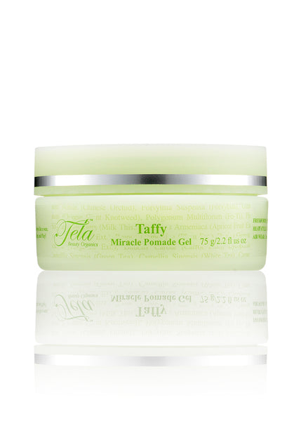 taffy miracle pomade gel, hair gel, style product, organic style product, pomade, hair pomade, for all hair types, tela beauty organics